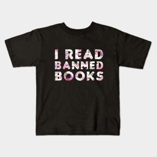 Funny Readers Quote, I Read Banned Books, Cool Readers Kids T-Shirt